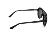 Grip Modern Vintage Aviator Sunglasses - Black