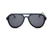 Grip Modern Vintage Aviator Sunglasses - Black