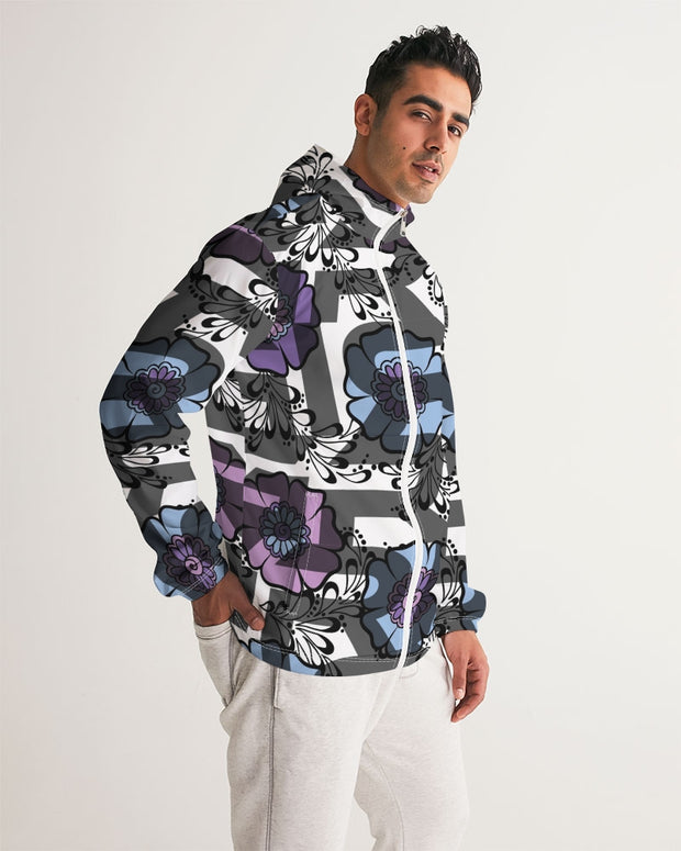 printed windbreaker jacket