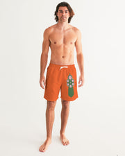 Pointed-Gun (orange) Men's Swim Trunk