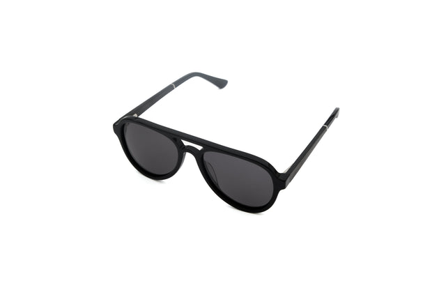 Grip Modern Vintage Aviator Sunglasses - Black