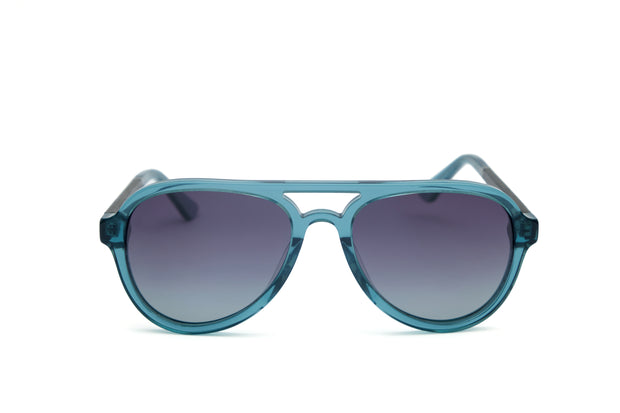 Grip Modern Vintage Aviator Sunglasses - Pyramid Lake Blue