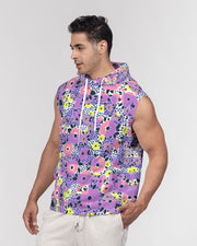 sleeveless heavyweight hoodie for men's