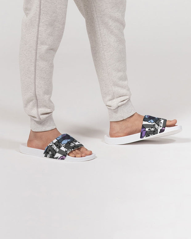 Floral printed slide sandal for men's